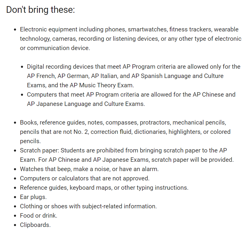 2024年AP考试考生须知，这些事做错了可能会被取消成绩!!!