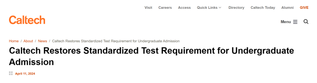 突发：哈佛、加州理工宣布恢复标化递交要求！2029er请即刻备考