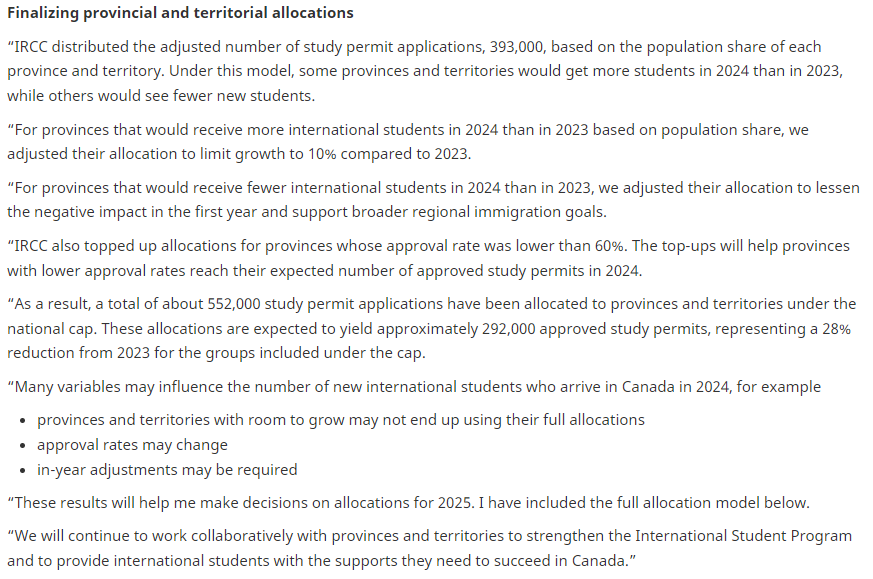 加拿大各省2024年学签配额明细及计算方法，一起来看看！