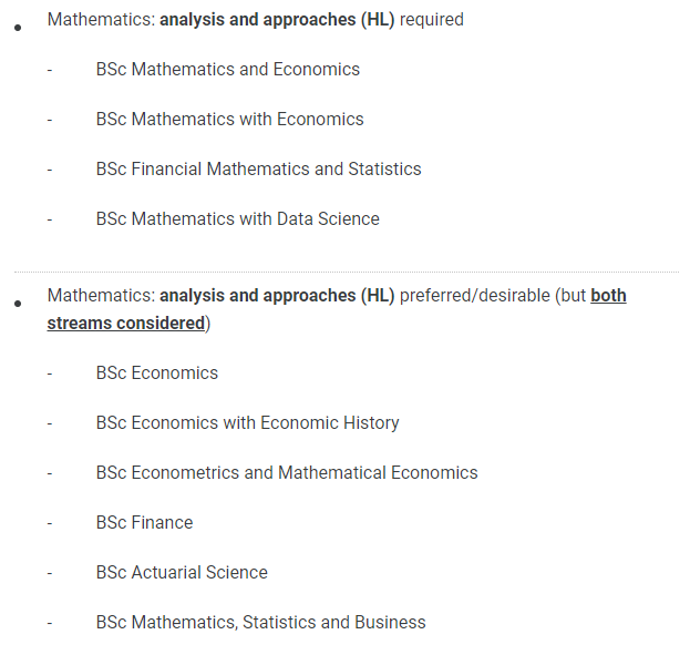 想要上英国 G5， IB math 能选 SL 吗?