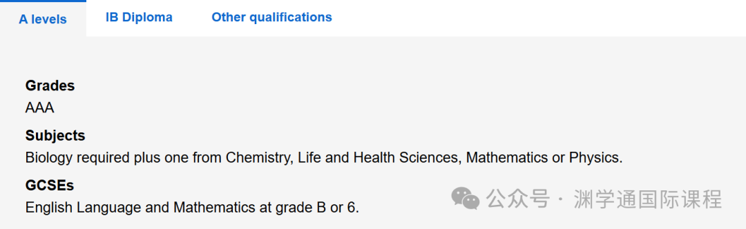 2025年【生物学】专业英国TOP10大学申请要求：A-Level/IB/语言！