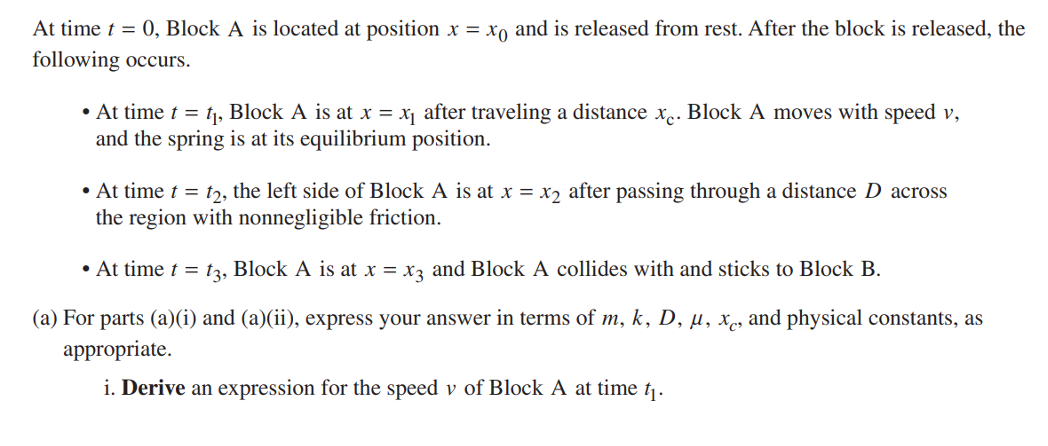 AP 2024北美物理C力学 FRQ解析