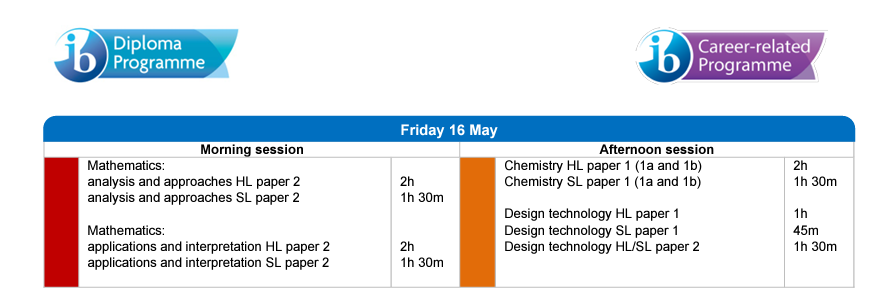 2025 IB exam date 公布，数学考试时间有大变化