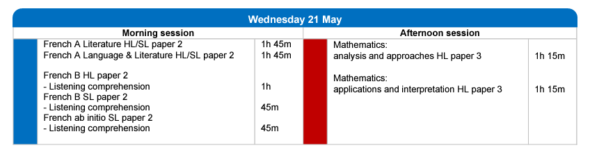 2025 IB exam date 公布，数学考试时间有大变化