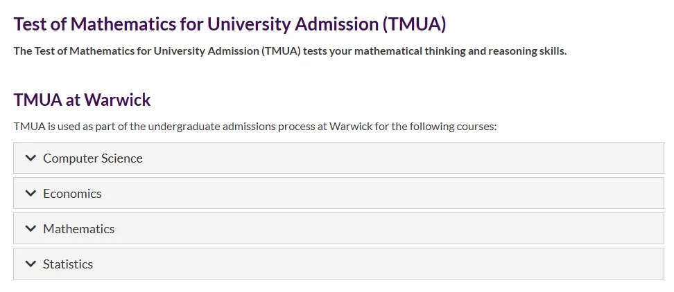 华威大学16个专业新增笔试！还有哪些大学需要TMUA？