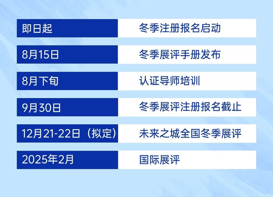 FC|2024-2025未来之城冬季展评注册启动！