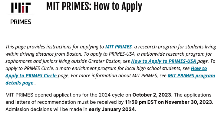 一文读懂80%学生进大藤校的MIT PRIMES科研项目！