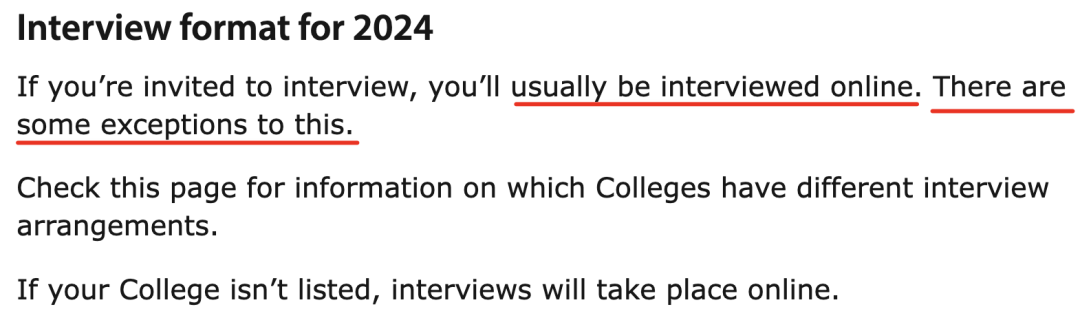 剑桥大学官宣！2024年最新面试安排出炉，这两所学院需要线下面试！
