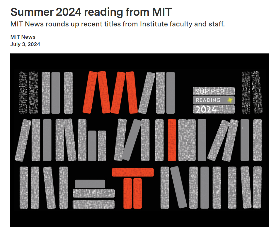 【暑期书单第三弹】普林斯顿、MIT、芝大2024新生暑期书单！