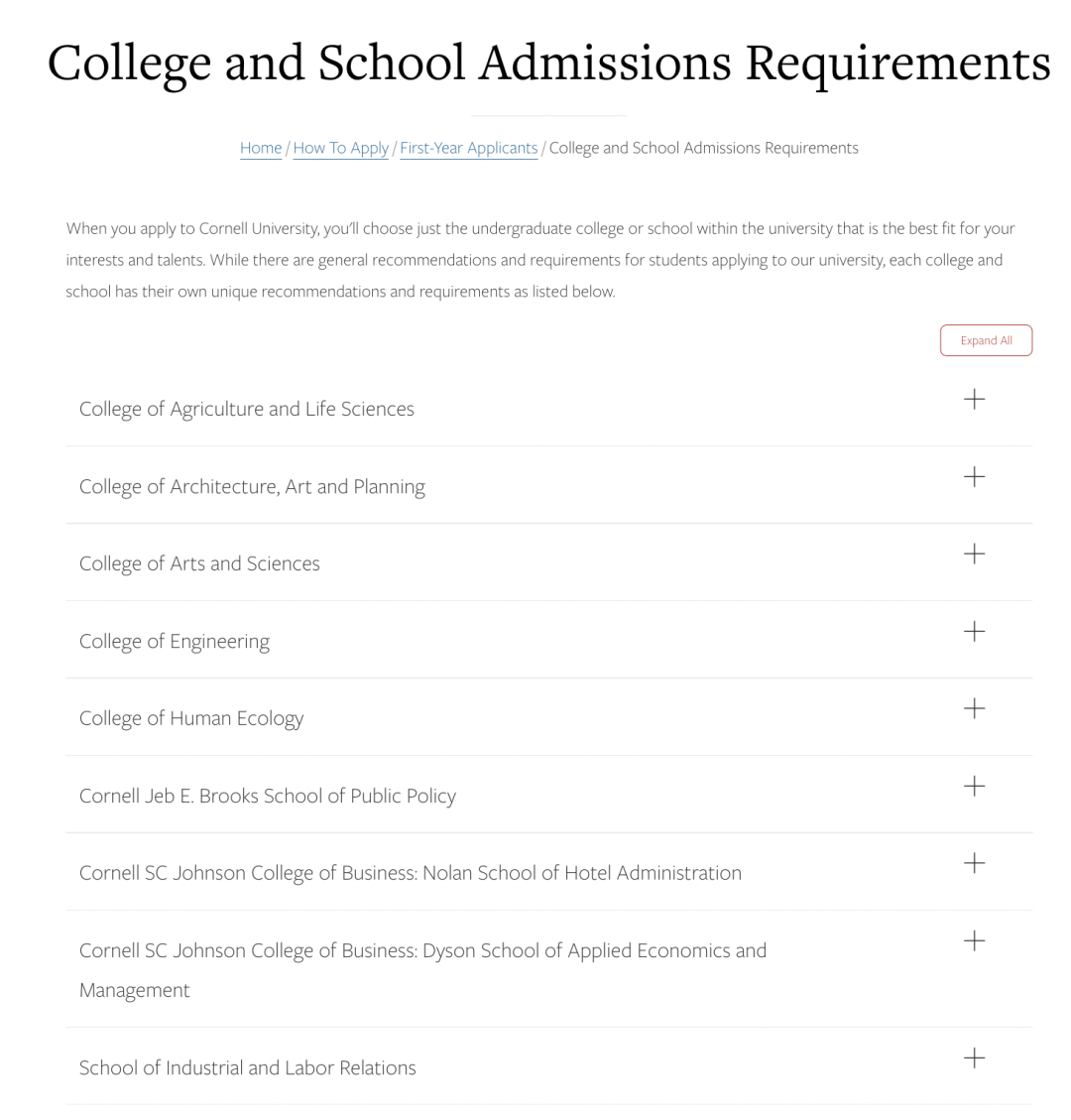 康奈尔大学录取数据大解析：各学院录取率竟然相差这么大！