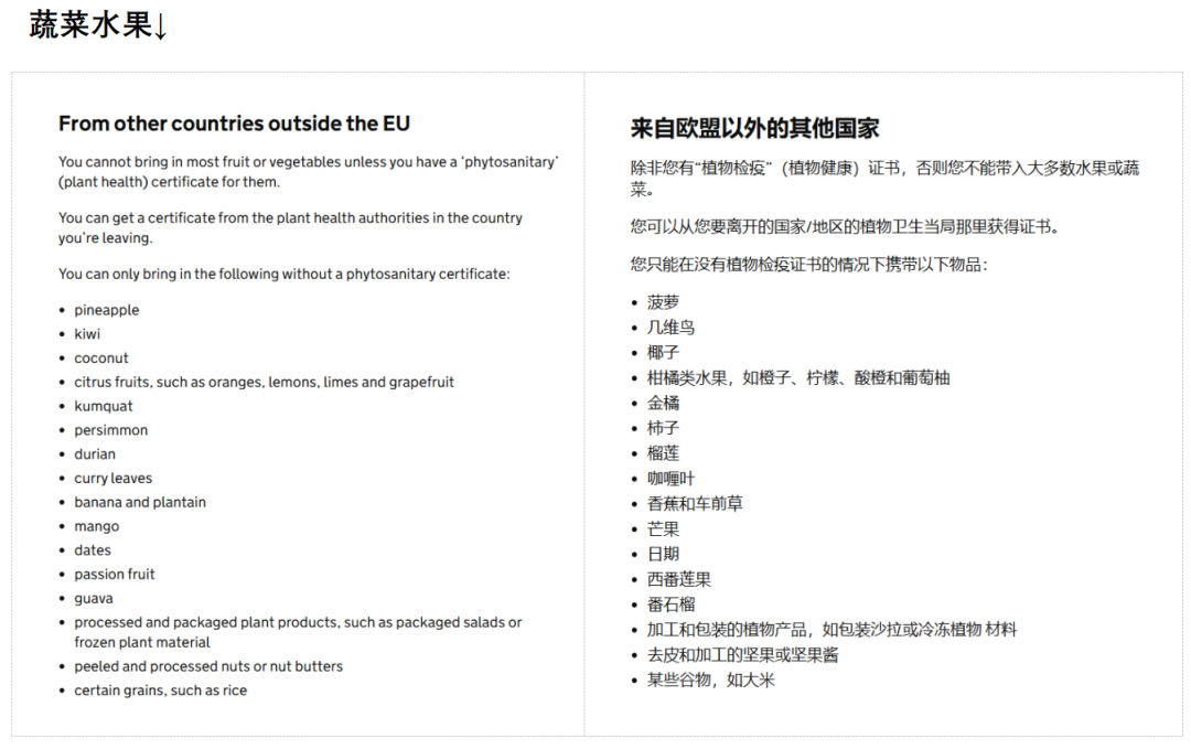 英国留学注意事项：哪些食物和药品不能携带？