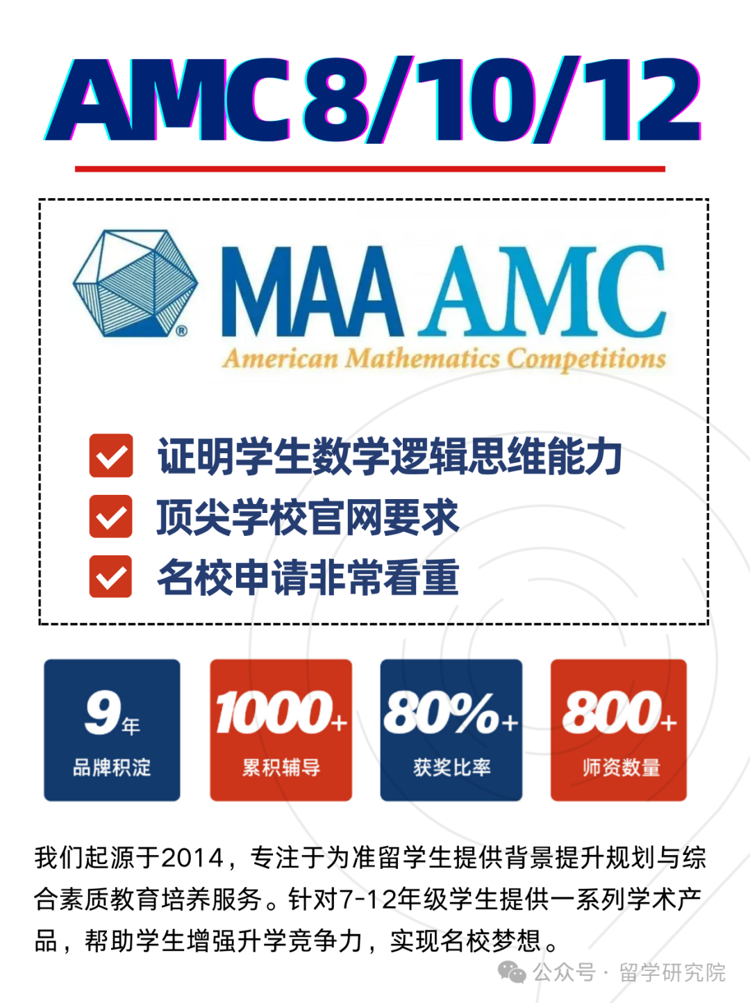 AMC数学竞赛比赛规则是什么？AMC竞赛难度最新分析！