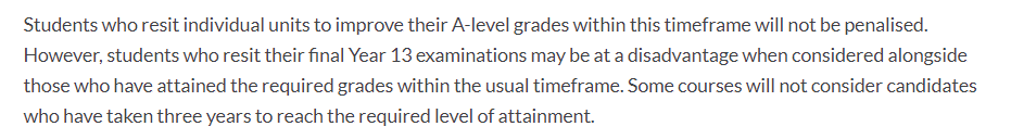 重考A-Level，会影响申请牛剑G5吗？