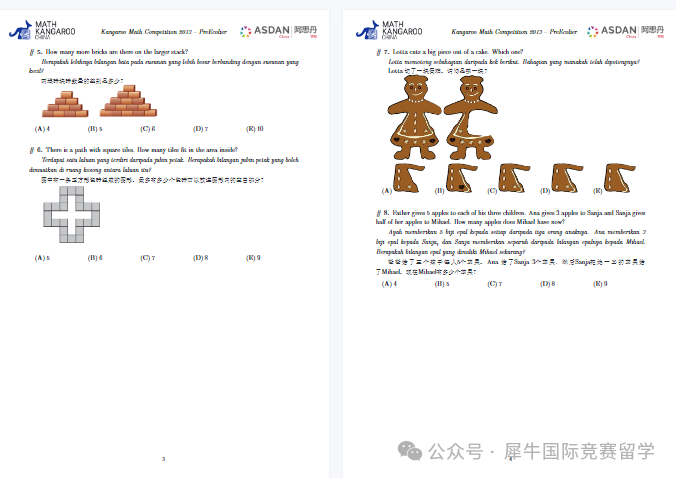 1-12年级都能参加的袋鼠数学竞赛！获奖率高达65%