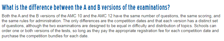 amc10数学竞赛A/B卷有何区别？如何选才能轻松冲奖？【内附历年真题】