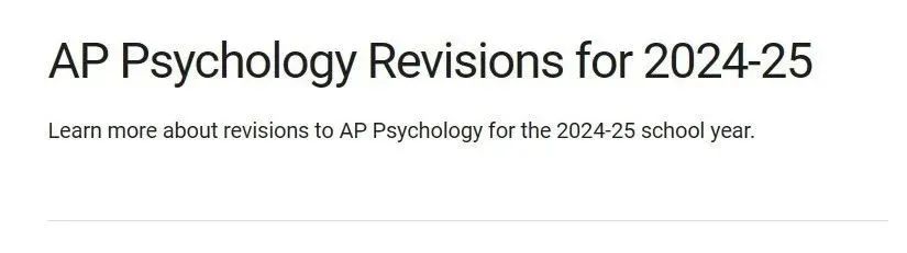 2025AP物理计算机和心理学改革新增了哪些考点？