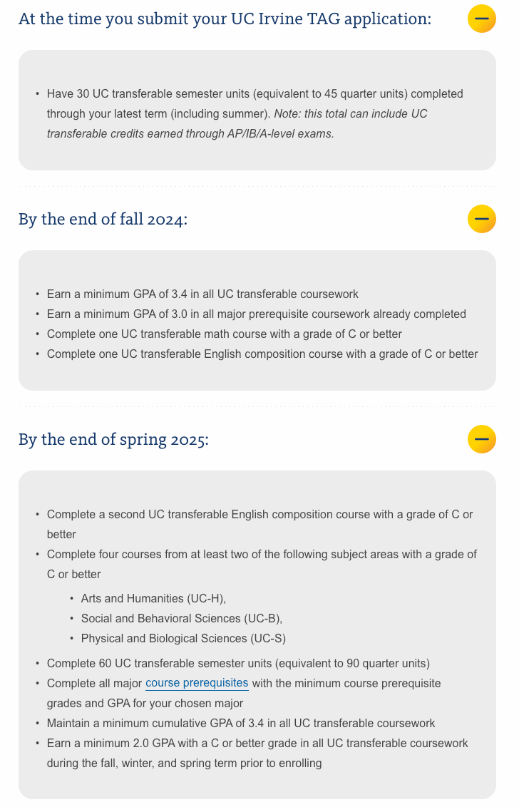 UC TAG转学要求25Fall新变动！加州大学官方保录最新解读